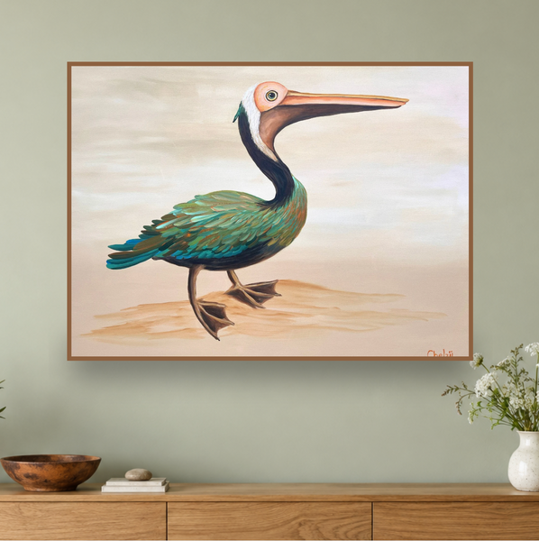 The Watchful Pelican