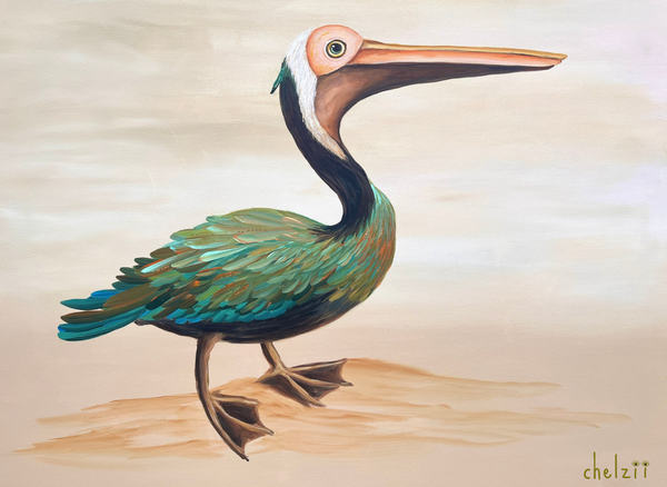 The Watchful Pelican