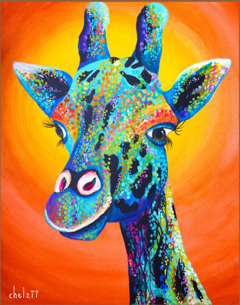 Baby Blue Giraffe