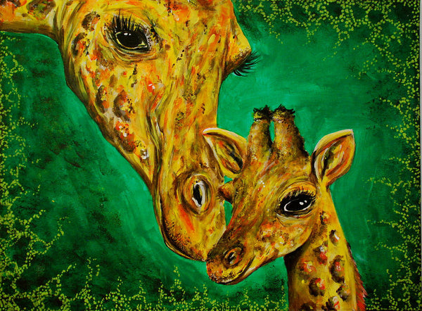 Original of Giraffe Kisses
