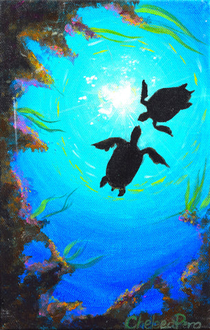 Original Tiny Turtle Kiss