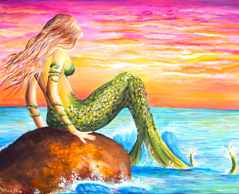 Mermaid at Sunset