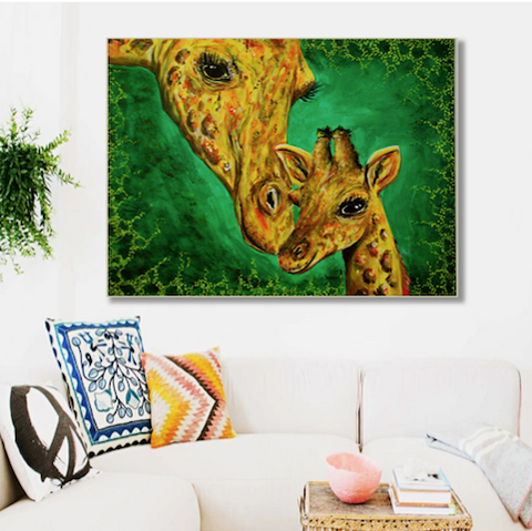 Original of Giraffe Kisses